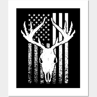 deer in rut flag Posters and Art